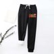 thumbnail image 2 of Pantalones informales Gibobby para mujer con bolsillo y cinturón largo de felpa cálidos negro XL, 2 of 3
