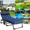 thumbnail image 3 of Lilypelle Portable Folding Camping Cot, Adjustable 4-Position Adults Reclining Chaise with Pillow, Outdoor Lounge Chair Sleeping Cots Bed, Perfect for Camping, Pool, Beach, Patio, 3 of 13
