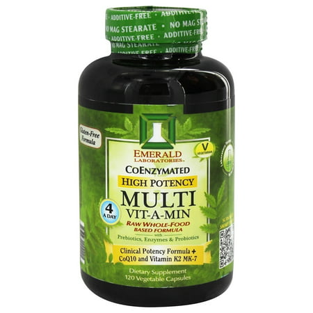 Emerald Labs - Multi Vit-A-Min Raw Whole-Food Based Formula - 120 Vegetarian