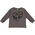 thumbnail image 3 of Inktastic I Love My Big Bro in Black Chalk Heart Boys or Girls Long Sleeve Toddler T-Shirt, 3 of 5