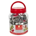 thumbnail image 2 of Wilton Christmas Cookie Cutters Set, 40-Piece Metal Cutters in Cookie Jar, 2 of 6