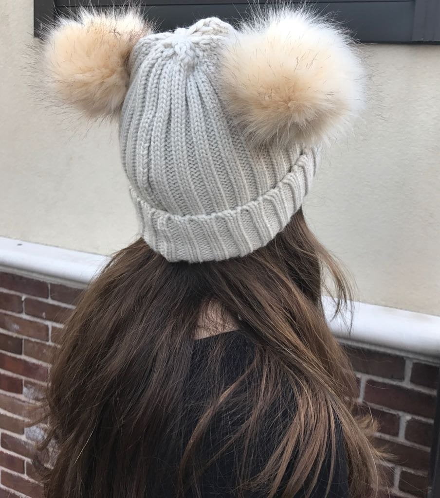 3-Pack Women's Beanie With Pom Pom – Soft Acrylic Knit Winter Hats, One Size Fits All, Multiple Colors - View #13