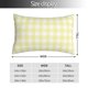 thumbnail image 2 of Fotbe Lemon Yellow Checkboard Funda de Almohada Decorativa Estilo Occidental, Lujo en Algodón, Fundas para Almohadas King, Cojín Estampado para Decoración del Hogar-16"x24", 2 of 6