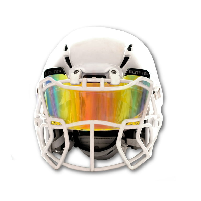 EliteTek Football Helmet Visor - Universal Fits Youth & Adult Helmets,  Different Colors 