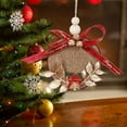 thumbnail image 4 of Gnmfd Wooden Christmas Tree Hanging Decorations for Holiday Home Decor, Rustic Xmas Window Door Ornaments with Personalized Charm, Traditional Multicolor Tree Decorations for Seasonal Party Decor, 4 of 8