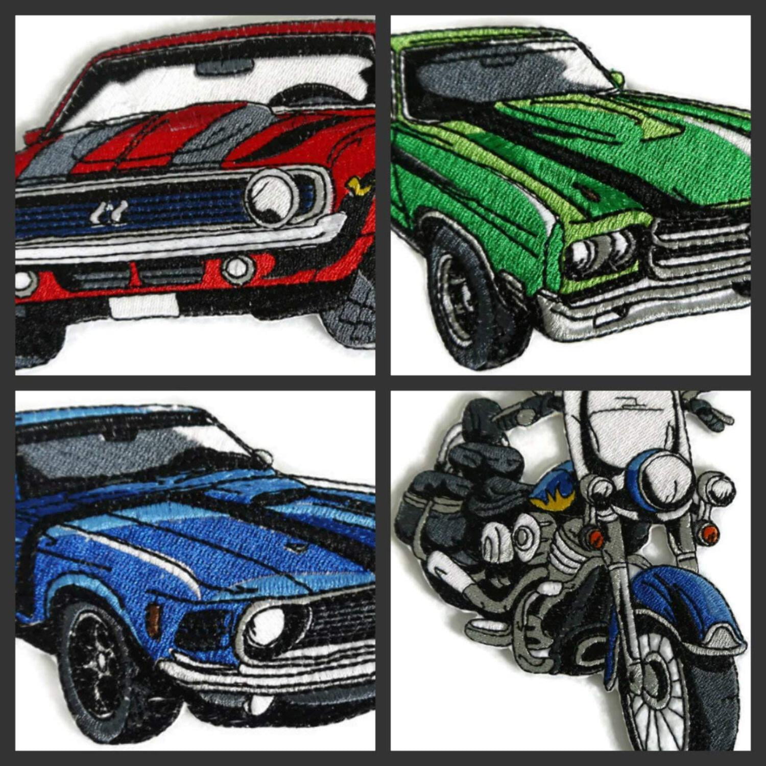 Classic 69 Camaro Embroidered Iron On/Sew Patch [6" x2.5"]