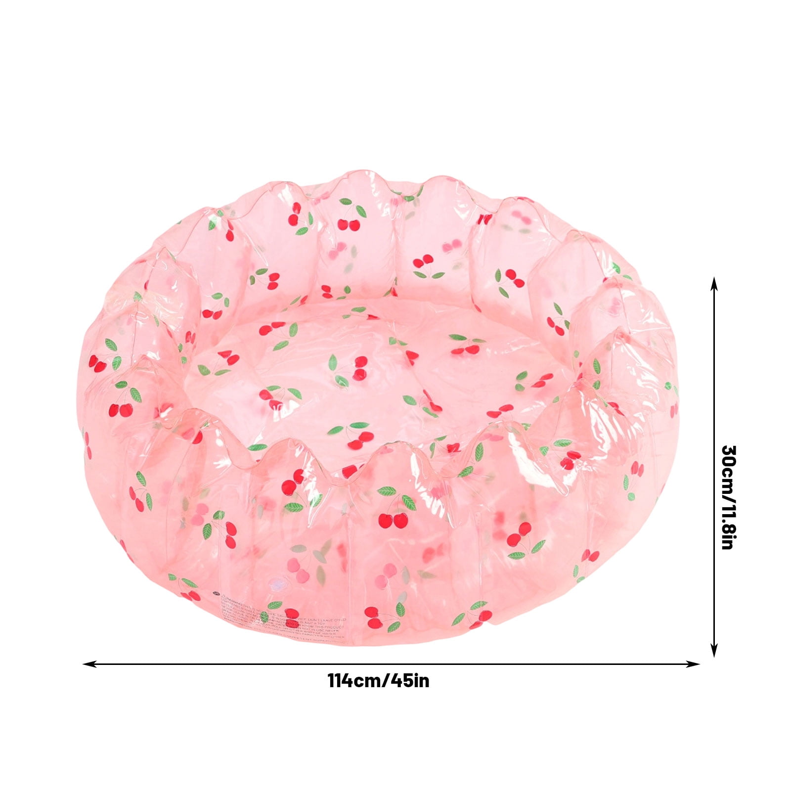 Decorr Inflatable Baby Pool, Portable Paddling Baby Swimming Pool for Toddlers Ages 0-3 Years Girls and Boys, Indoor& Outdoor, Garden and Backyard Summer Water Party, 45x12" (Bear)