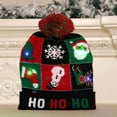 thumbnail image 1 of Colorful Light-up Knitted Hat Add Great Christmas Vibe Party Outfit Cloth Matching, 1 of 2