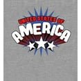 thumbnail image 2 of Americana United States Of America Heather Gray Men's Crew Neck Short Sleeve Tee-Medium, 2 of 2
