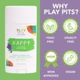 thumbnail image 3 of Play Pits – Natural Kids Whole Body Deodorant – Happy Scent – Infused W/Lavender Essential Oils -2pk, 3 of 6