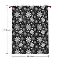 thumbnail image 5 of Christmas Bags Drawstring,Black Christmas Snowflake Pattern Large Xmas Christmas Gift Bags,Reusable for Xmas and New Year Party Favors and Supplies,27.6" X 19.7", 5 of 5