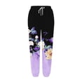 thumbnail image 5 of Women's Casual Pants Women'S Bottom Sweatpants Joggers Pants Workout High Waisted Yoga Pants With Pockets,Purple Women's Casual Pants S, 5 of 5