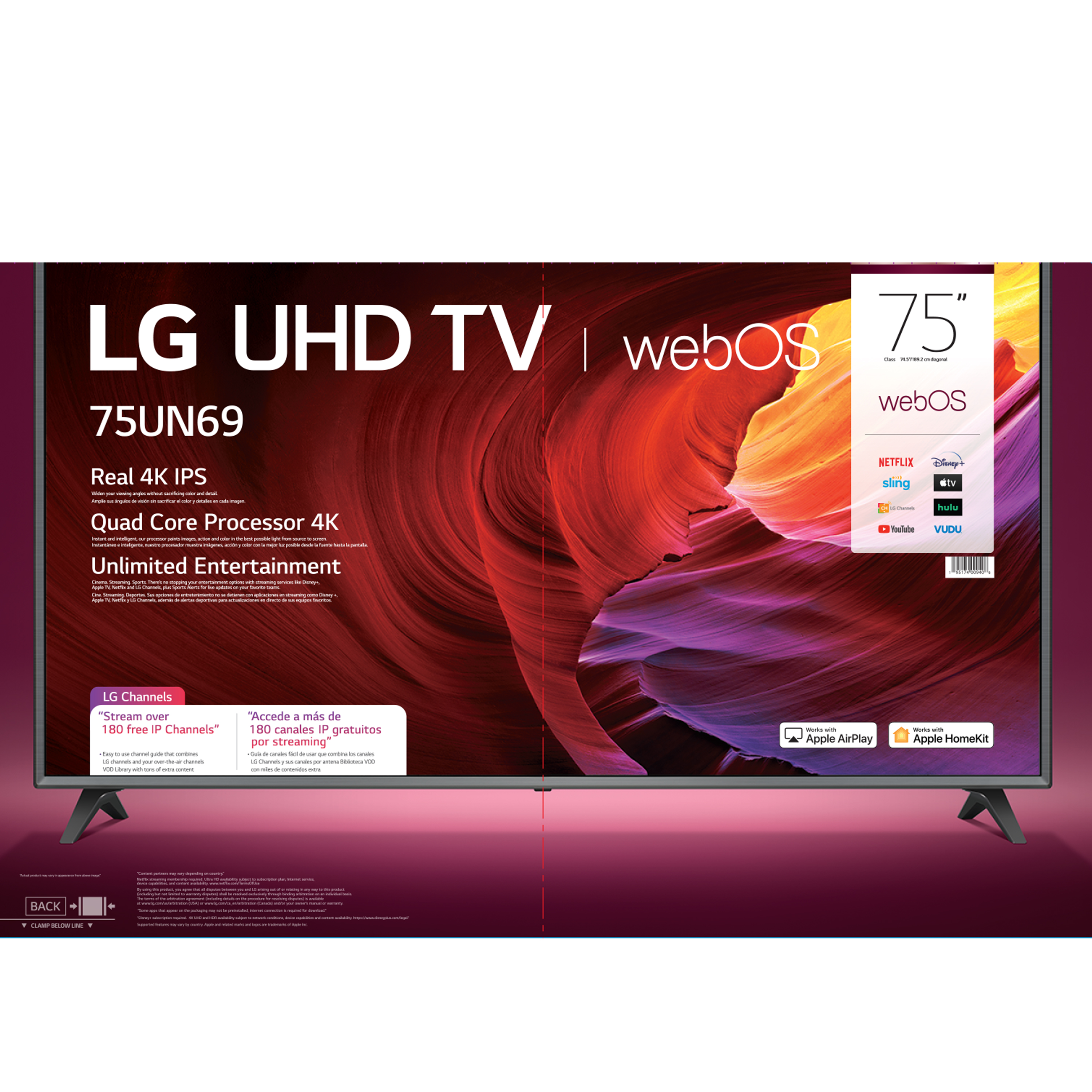 LG 75" Class 4K UHD 2160P Smart TV 75UN6955ZUD - image 4 of 20
