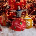 thumbnail image 6 of 3 Pcs 23.6 Inch Giant Christmas PVC Inflatable Decorated Ball Blow up Inflatable Christmas Yard Decorations Outdoor Large Xmas Ornaments Balls for Outside Lawn Yard Holiday Pool Decoration(Null), 6 of 13