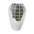 thumbnail image 2 of Jarrón de metal para flores artificiales, adorno para arreglo floral multifuncional White 19x29x11.5cm, 2 of 9