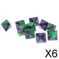 thumbnail image 1 of Paquete de 5-10, 10 Uds., dados poliédricos D8 de 8 caras para mazmorras y 6 piezas, 1 of 8