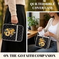 thumbnail image 5 of Pzuqiu Cross Sunflower Bible Cover Case for Women Bible Protective with Handle and Zippered Pocket Durable Quilted Church Scripture Case Christian Gifts for Woman, 5 of 7