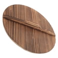 thumbnail image 6 of FRCOLOR 1Pack Wok Pot Cover Wooden Pot Cover Anti Splash Steam Retention Heat Retention for Cooking Kitchen Use, 6 of 8