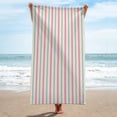 thumbnail image 5 of Dmlowu 63 x 31.5 Inch Oversized Cabana Beach Towels, Fast Dry Super Absorbent Microfiber Beach Blanket, Seaside Vacation Photos Props, Lightweight Compact, 5 of 6