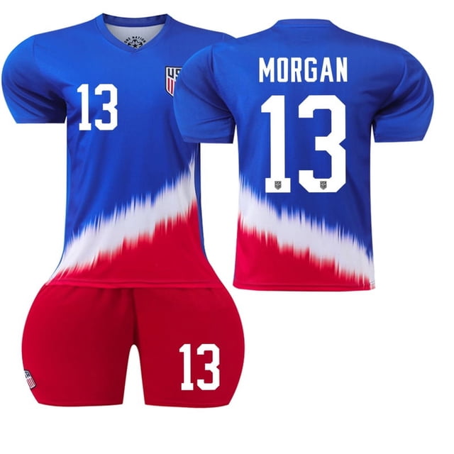 2025 Maillot de Football Garçon Uniforme de Soccer Pulisique 10 MORGAN 13