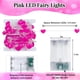 thumbnail image 4 of Cadena de luces LED EXF de 3 m con forma de corazón rosa, batería operativa, resistente al agua, 4 of 5