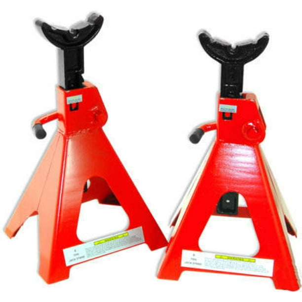 Pair 3 Ton Ratcheting Automotive Auto Car Jack Stands