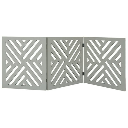 UPC: 0084358051662 | Wood Lattice Design Pet Gate – medium