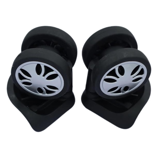 Paquete de 2 ruedas multiusos para carrito, con rotación de 360 grados, flexibles, para reparación de equipos y piezas lisas.