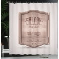 thumbnail image 3 of Ambesonne Western Shower Curtain, Antique Saloon Door, 69"Wx70"L, Warm Taupe Brown, 3 of 4