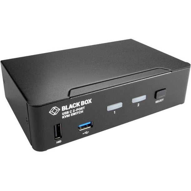 Black Box USBC 4K KVM Switch, 2Port 2 Computer(s) 1 Local User(s