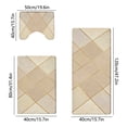 thumbnail image 3 of Tuvgenk Bathroom Mats Sets 3 Piece Non Slip Rubber Bath Rug Sets 3 Piece Large Water Absorbing Bath Mat Set for Shower(Gold,47x16,31x16,20x16 inch), 3 of 7