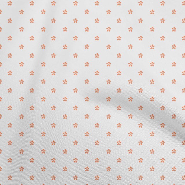 oneOone Polyester Spandex White Fabric Floral Sewing Craft Projects Fabric Prints By Yard 56 Inch Wide