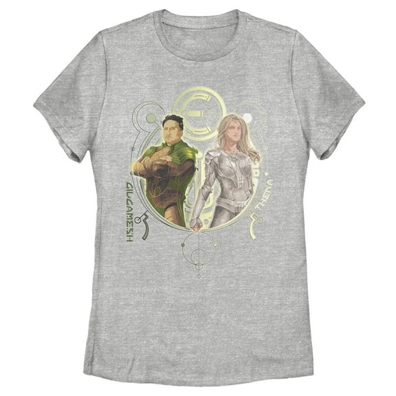 Women's Marvel Eternals Gilgamesh and Thena Duo  Graphic Tee Athletic Heather 2X Large