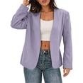 thumbnail image 5 of Edvintorg Womens Blazers Dressy Casual Plus Size Fashion Long Sleeve Loose Cropped Work Suit Jackets Women's Clothing Multicolor XXL, 5 of 9