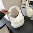 thumbnail image 1 of LHSHID Casual Quilted Hobos Bag Women Underarm Ruched Bags Luxury Designer Nylon Padded Small Handbags Soft Puffy Shopper Purses, 1 of 6