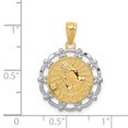 thumbnail image 2 of Pendentif de Baptême Plaqué Rhodium 14K Or Jaune Plaqué Rhodium, 2 of 2
