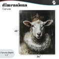 thumbnail image 4 of Stupell Industries Traditional Crowned Sheep Portrait Canvas Art, 36 x 48, by Svetlana Aleynikova, 4 of 8