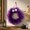 Purple, variant on Halloween Wreath for Front Door, Cute Spooky Face Wreath with Eyes and Fangs, Handmade Cloth Hanging Wall Door Decor with Jute Rope for Home Porch Indoor Outdoor