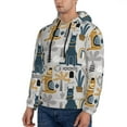 thumbnail image 3 of Bingfone Llama And Cactus1 Men'S Drawstring Hoodie Long Sleeve Pocket Sweatshirts-Large, 3 of 9