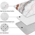 thumbnail image 5 of White Marble Copper Line Pattern Bathroom Rugs Sets 3 Piece,Toilet Cover Set,Absorbent Non Slip Bathroom Mats Sets with U-Shaped Contour Rug Toilet Rug Set, 5 of 5