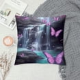 thumbnail image 2 of Pratyus Butterflies Fantasy Art Modern Farmhouse Rustic Decorative Couch Pillow Cases with Zipper Closure Square 1PC 12x12in, 2 of 5