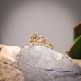 thumbnail image 3 of Silver & Stone Jewels Round Cut Cubic Zirconia 14K Yellow Gold Finish Women's Crown Ring, 3 of 6