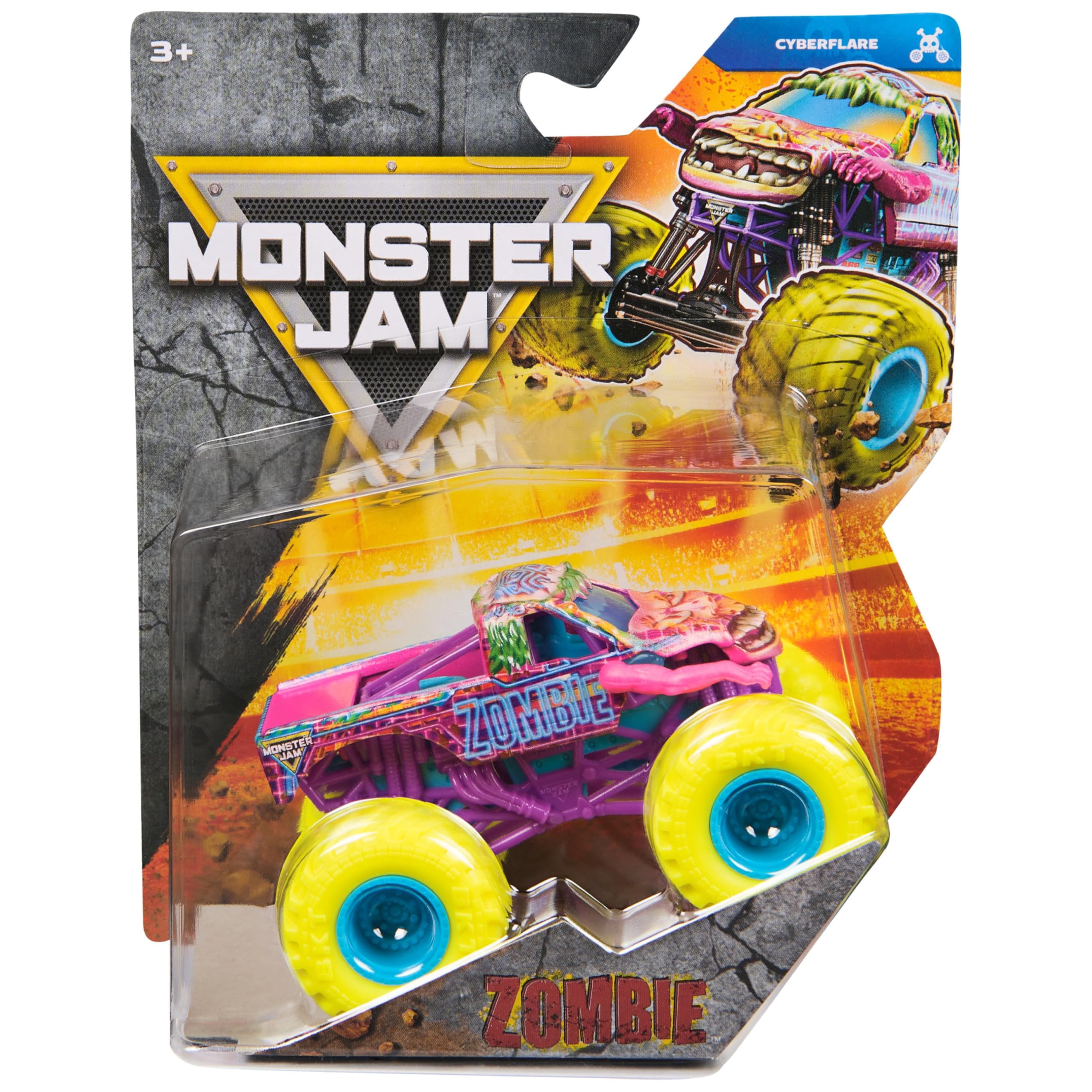 Hot Wheels Monster Jam Truck AVENGER Chrome 2016 Team Flag Series