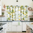 thumbnail image 4 of Lemon Summer Kitchen Curtains Sets for Windows Sink Window Valance 3 Piece Set Lemon Decor for Living Room Bedroom 54x36 Inches, 4 of 6