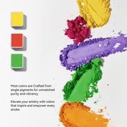 Paul Rubens Solid Watercolor Paint Set, 24 Vivid Floral Colors x 2 ml Artist Grade Watercolor, Bulit-in Palette for Professional Artists, Beginners