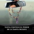 thumbnail image 4 of Collar Rosario Santa Muerte Morada Ritualizado Fe y Sabiduría, 4 of 6