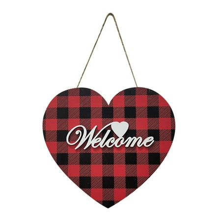 

HLONK Valentine‘s Day Red And Black Lattice Love Heart Listing Valentine‘s Day White Pink LatticeThree-Dimensional Letter Listing