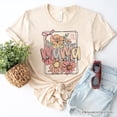 thumbnail image 6 of Floral Mama Coquette Bow Pastel T-Shirt, White and Natural Boho Tee With Spring Flower, 6 of 8