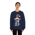 thumbnail image 3 of ICU Nurse Elf Unisex Sweatshirt, S-2XL Christmas Holidays Xmas Elves, 3 of 9