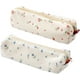thumbnail image 1 of 2 estuches/bolsas para lápices, estuche/estuche para lápices, estuche floral para bolígrafos, neceser de maquillaje para mujer (2 flores suaves), 1 of 7